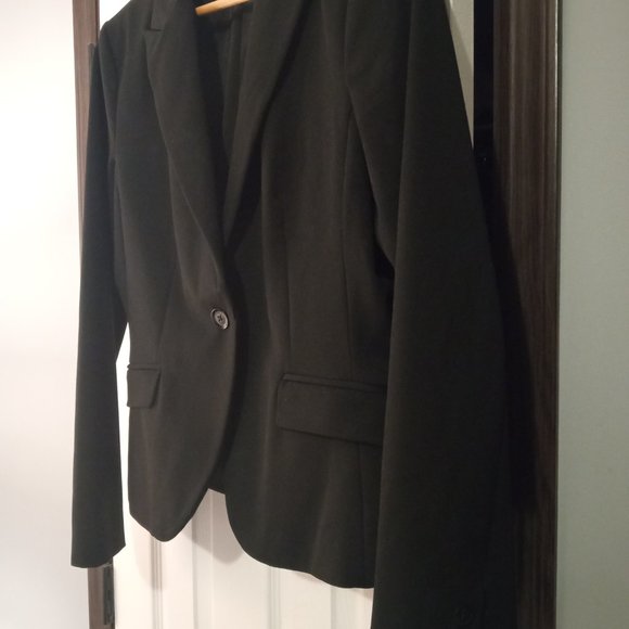 Express Heavy Single Breasted Shaped Blazer - Picture 2 of 4